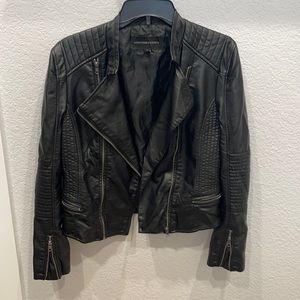 Faux Leather Black Jacket